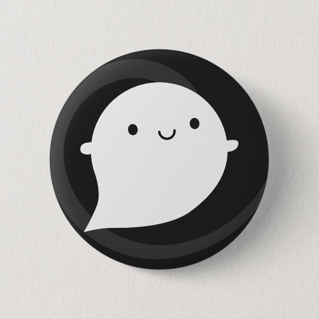 Happy Little Ghost 2 Inch Round Button (Front)