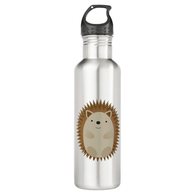 Happy Little Hedgehog 710 Ml Water Bottle (Front)