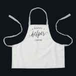 Happy Little Helper Editable Colour Kid Apron<br><div class="desc">This lovely design can be customized to your favourite colour combinations. Matching adult and junior designs available. Makes a great gift! Find stylish stationery and gifts at our shop: www.berryberrysweet.com.</div>