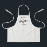 Happy Little Helper Editable Colour Kid Apron<br><div class="desc">This lovely design can be customized to your favourite colour combinations. Matching adult and junior designs available. Makes a great gift! Find stylish stationery and gifts at our shop: www.berryberrysweet.com.</div>