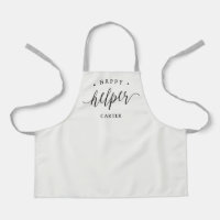 Happy Little Helper Editable Colour Kid Apron