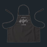 Happy Little Helper Editable Colour Kid Apron<br><div class="desc">This lovely design can be customized to your favourite colour combinations. Matching adult and junior designs available. Makes a great gift! Find stylish stationery and gifts at our shop: www.berryberrysweet.com.</div>