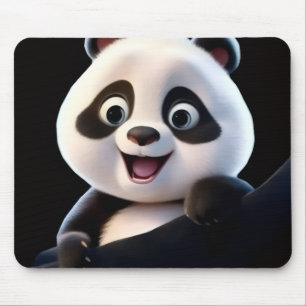 Happy Little Panda Mouse Pad