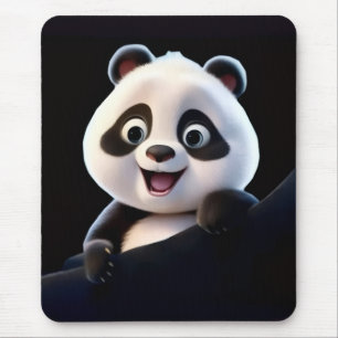 Happy Little Panda Mouse Pad