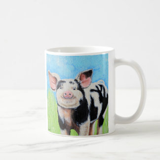 Happy Little Pig Painting Coffee Mug