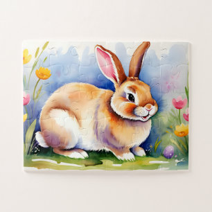 Happy little rabbit 2, Easter Jigsaw Puzzle