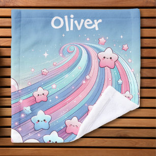 Happy Little Shooting Stars Wash Cloth