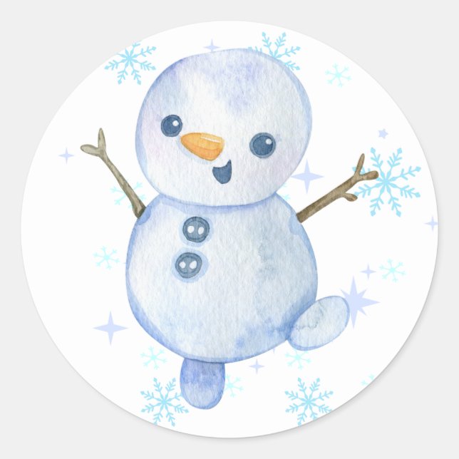 Happy Little Snowman stickers (Front)