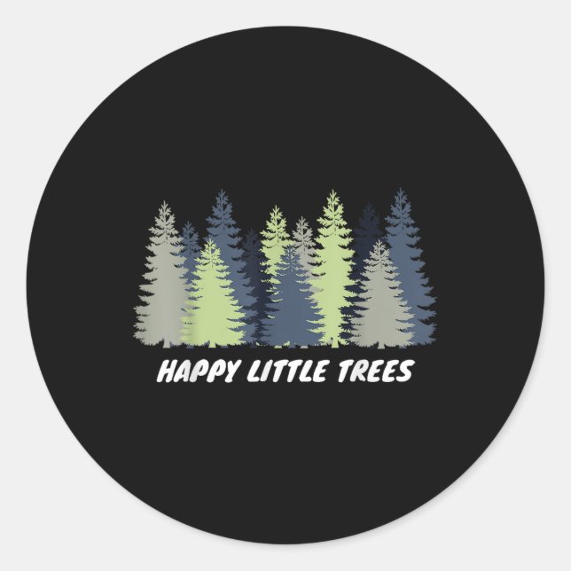 Happy Little Tree Earth Day Men Boy Kids Gift  Classic Round Sticker (Front)