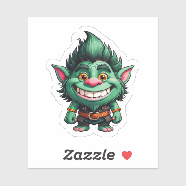 Happy Little Troll Chibi illustration (Sheet)