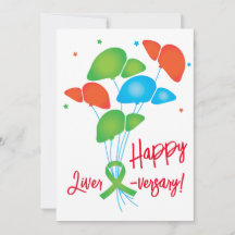 Happy Liver-versary Customizable Invitation