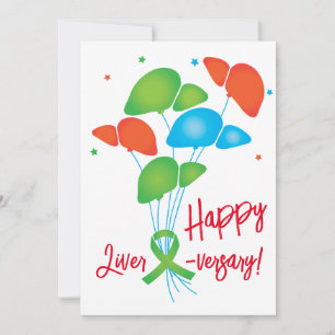 Happy Liver-versary Customizable Invitation