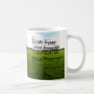 Happy living coffee mug