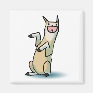 Happy Llama Magnet
