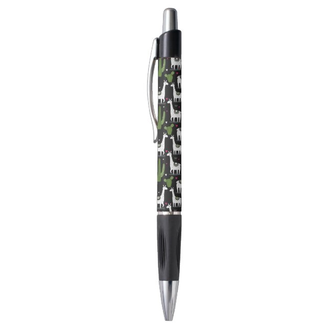 Happy Llama Pattern Pen (Top (Vertical))