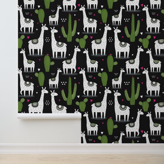 Happy Llama Pattern Wallpaper (Application)