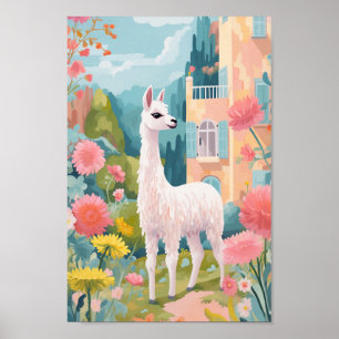 Happy Llama Poster