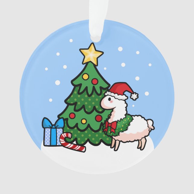 Happy Llamadays Ornament (Front)