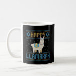 Happy LLamakah Funny Jewish Hanukkah LLama Gift Coffee Mug<br><div class="desc">chanukah, LLamakah, hanukkah, dreidel, jewish, ugly, sweater, llama, christmas, knitted</div>