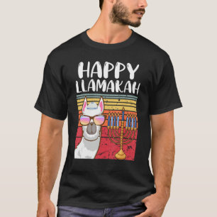 Happy Llamakah Jewish Llama   Hanukkah Pajamas Cha T-Shirt