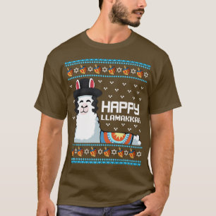 Happy Llamakkah Hanukkah Jewish Holiday Lover Cute T-Shirt