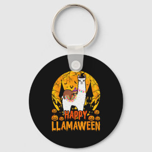 Happy Llamaween Llama Sloth Halloween Costume  Keychain
