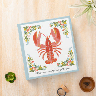 Happy Lobster Coastal Family Recipes Binder