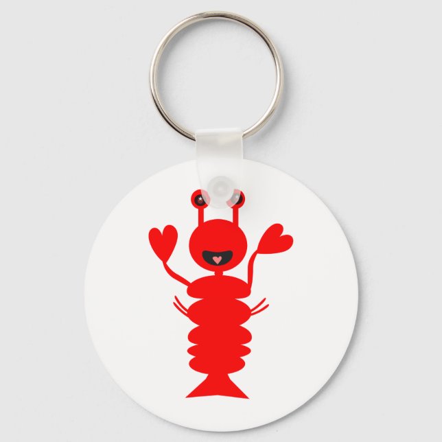 Happy Lobster Keychain (Front)