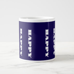 HAPPY Logo Dk Blue Gift  Large Coffee Mug