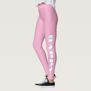 HAPPY Logo Pink Leggings