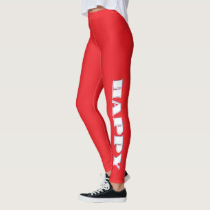 HAPPY Logo Red    Leggings