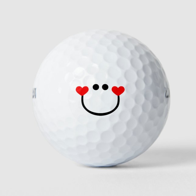 Happy Love Golf Balls (Front)