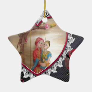 Happy Lovers day Ceramic Ornament