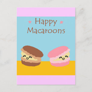 Happy Macaroons Postcard
