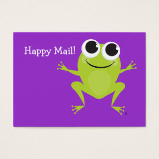 "Happy Mail" Cute frog card for your children!