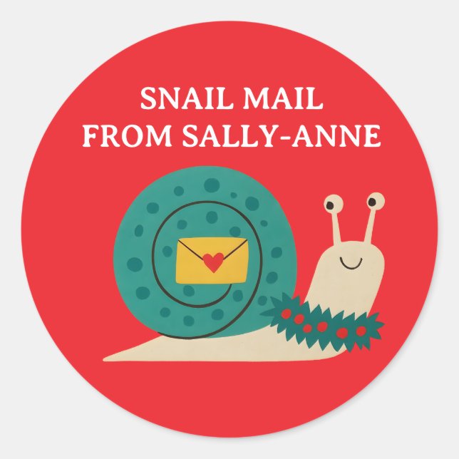 Happy Mail Inside Envelope Sticker Set (Front)