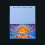 Happy Mail Stationery for Snail Mail Notepad<br><div class="desc">Rococo Impressionism Kawaii Rainbows: "There's a lot going on here." Palais de Marigold St. May creates unique stationery for those that love all things cute, Kawaii, floral, and colorful. Note that the designs are created for the large notepad or stationery sheets. If you would like a different size notepad, stationery,...</div>