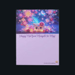 Happy Mail Stationery for Snail Mail  Notepad<br><div class="desc">Rococo Impressionism Kawaii Rainbows: "There's a lot going on here." Palais de Marigold St. May creates unique stationery for those that love all things cute, Kawaii, floral, and colorful. Note that the designs are created for the large notepad or stationery sheets. If you would like a different size notepad, stationery,...</div>
