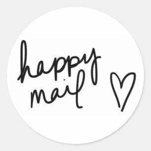 Happy mail sticker