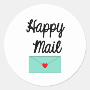 Happy Mail Sticker - design d'enveloppe!!