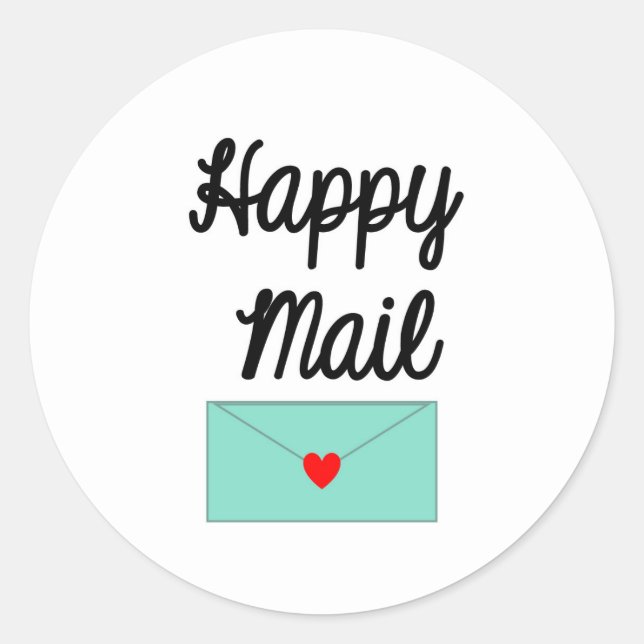 Happy Mail Sticker - envelope design!! (Front)