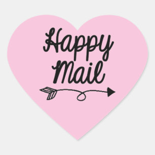 Happy Mail Sticker with arrow design