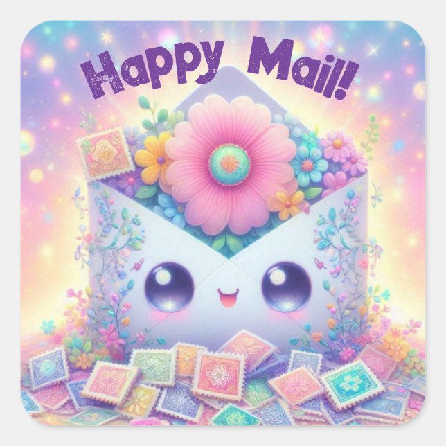 Happy Mail Stickers (Front)