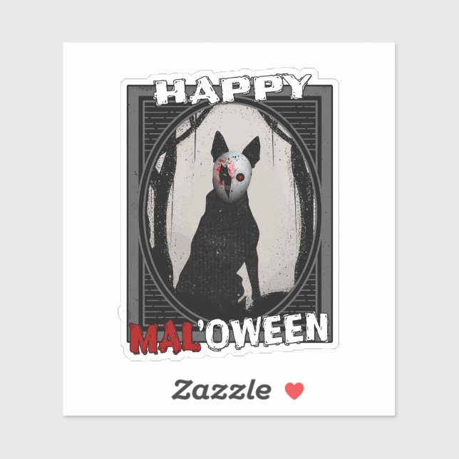 Happy Mal'oween Belgian Malinois Halloween (Sheet)