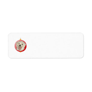 Happy Maltese Christmas Ornament