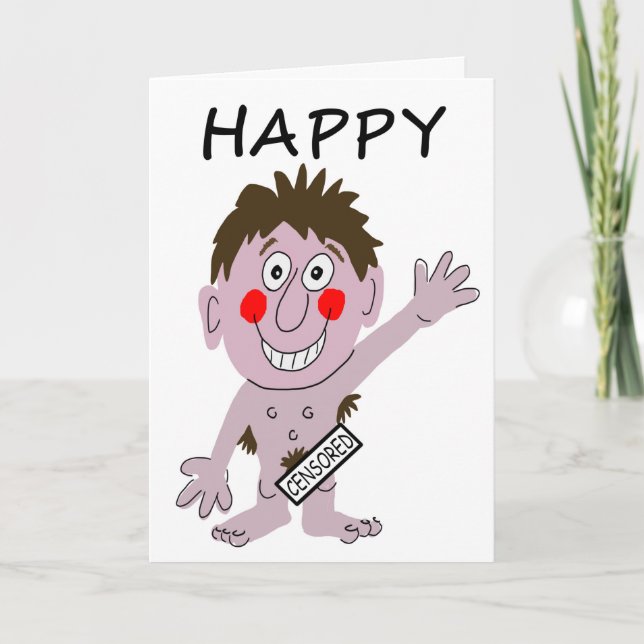 Happy Man Birthday Card (Front)