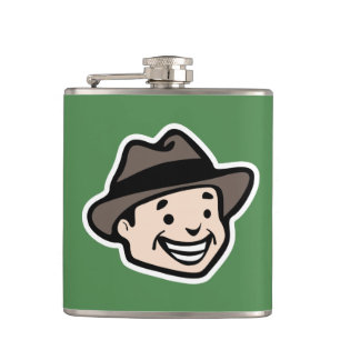 Happy Man Hip Flask