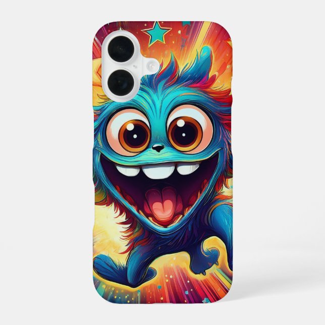 Happy man iPhone 16 case (Back)