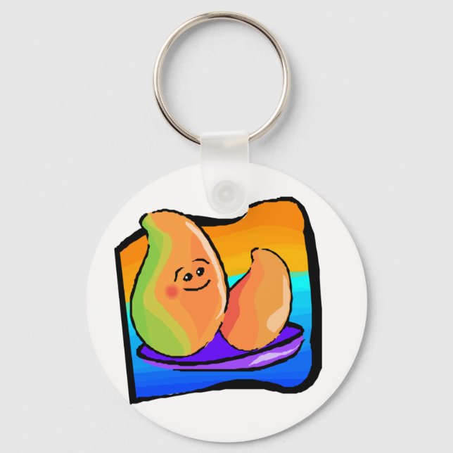 Happy Mango Keychain (Front)