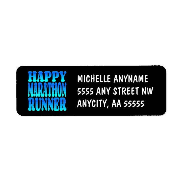 Happy Marathon Runner (Front)